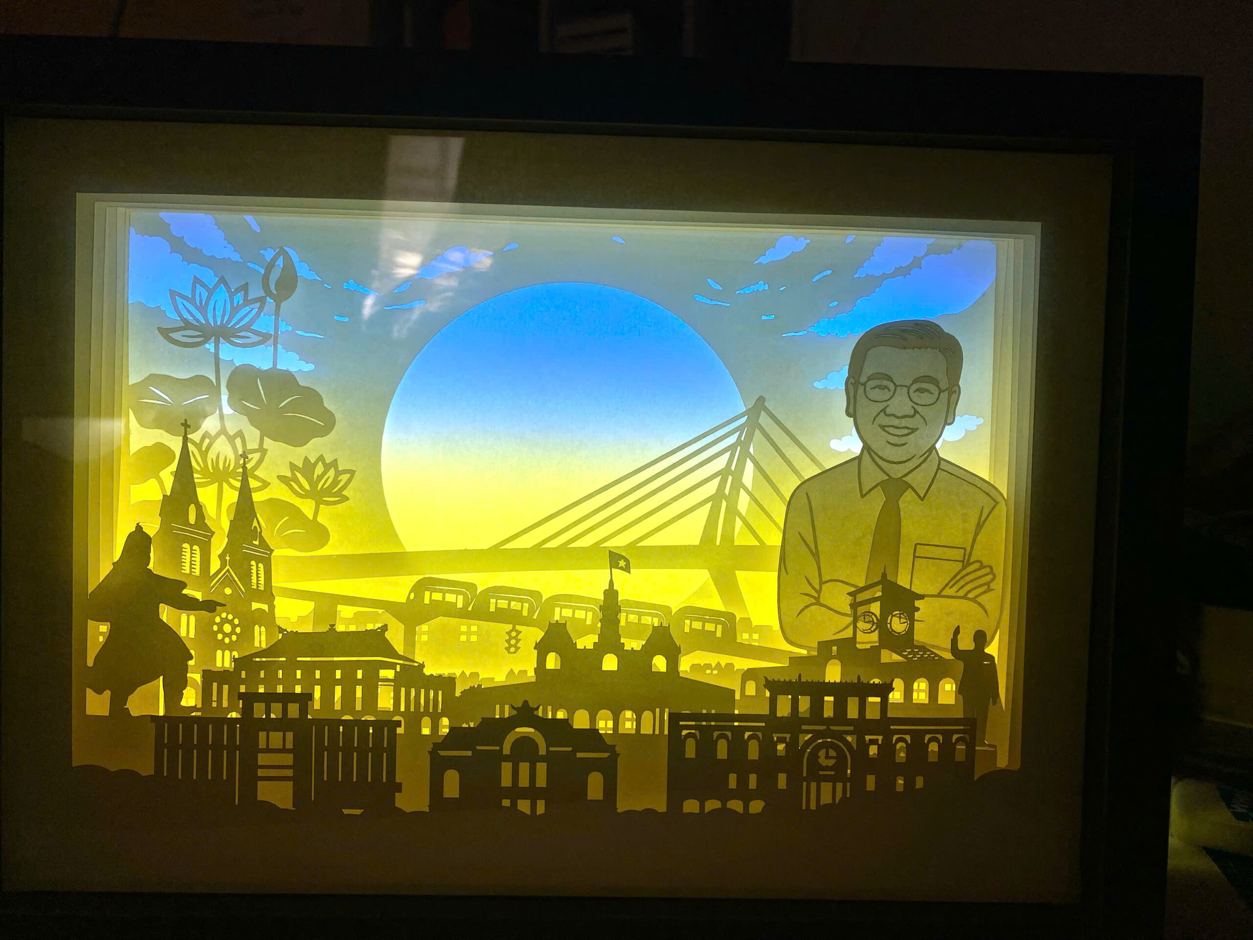 den giay nghe thuat Rinstore (4) Đèn giấy nghệ thuật, Quà Tặng khách hàng