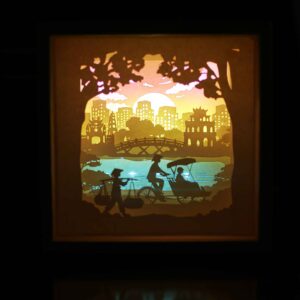 Hồ gươm hà nôi. den giay nghe thuat