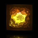 hoa sen đèn giấy nghệ thuật