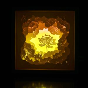 hoa sen đèn giấy nghệ thuật