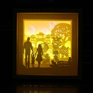 Tết việt nam đèn giấy nghệ thuật